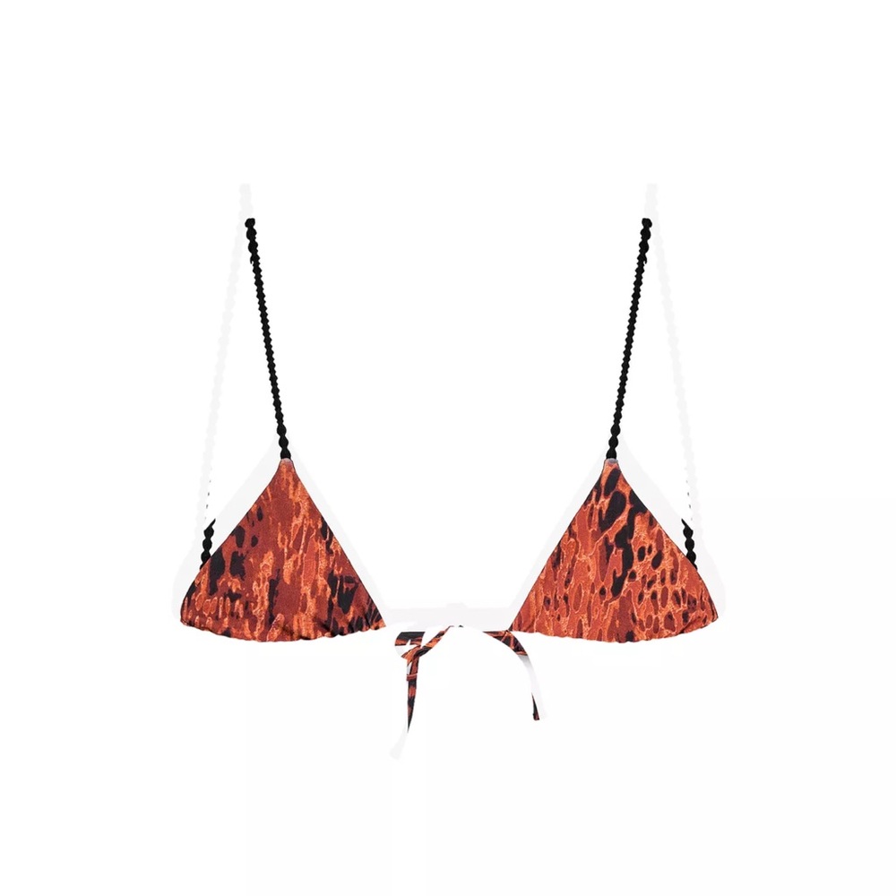 ISO Zara Women's Bikini Top in Orange and Black